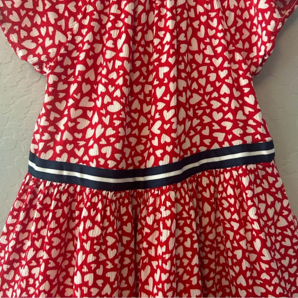 Gymboree red and white heart print valentines day dress size 4